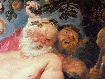 Drunken Silenus Supported by Satyrs (detail) by Peter Paul Rubens